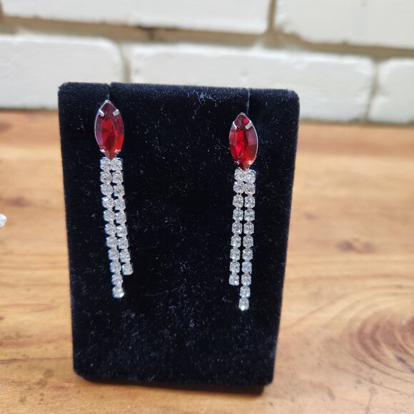 New Womens Swarovski Crystal Silver Plated Necklace & Earrings - Picture 7 of 7